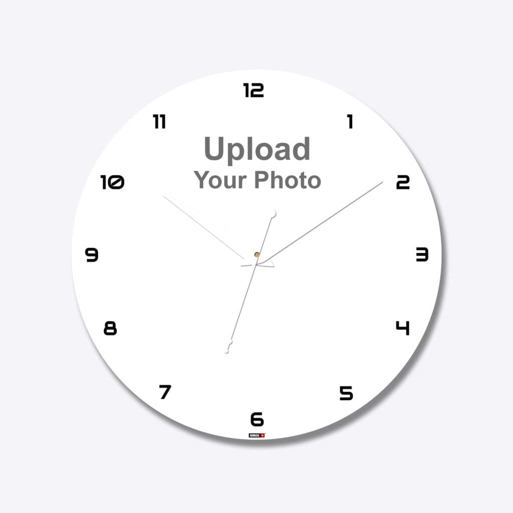 Circle Acrylic Photo Wall Clock