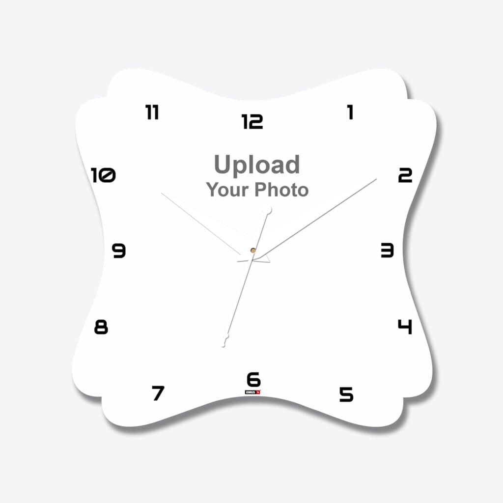 Floral Shape Acrylic Wall Clock