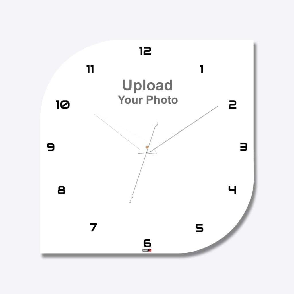 Leaf Shape Acrylic Wall Clock