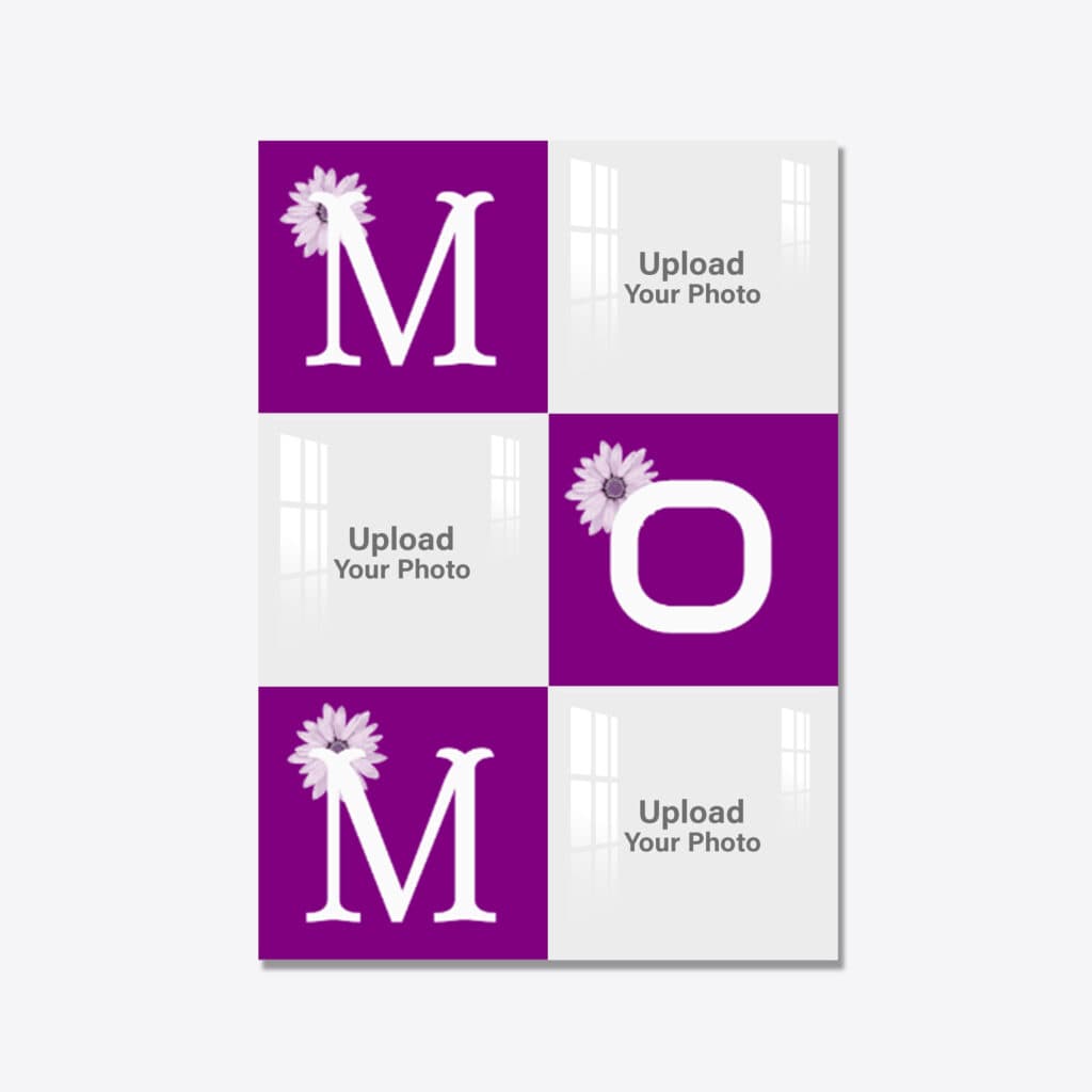 3 Pics Collage MOM Premium Acrylic Wall Photo