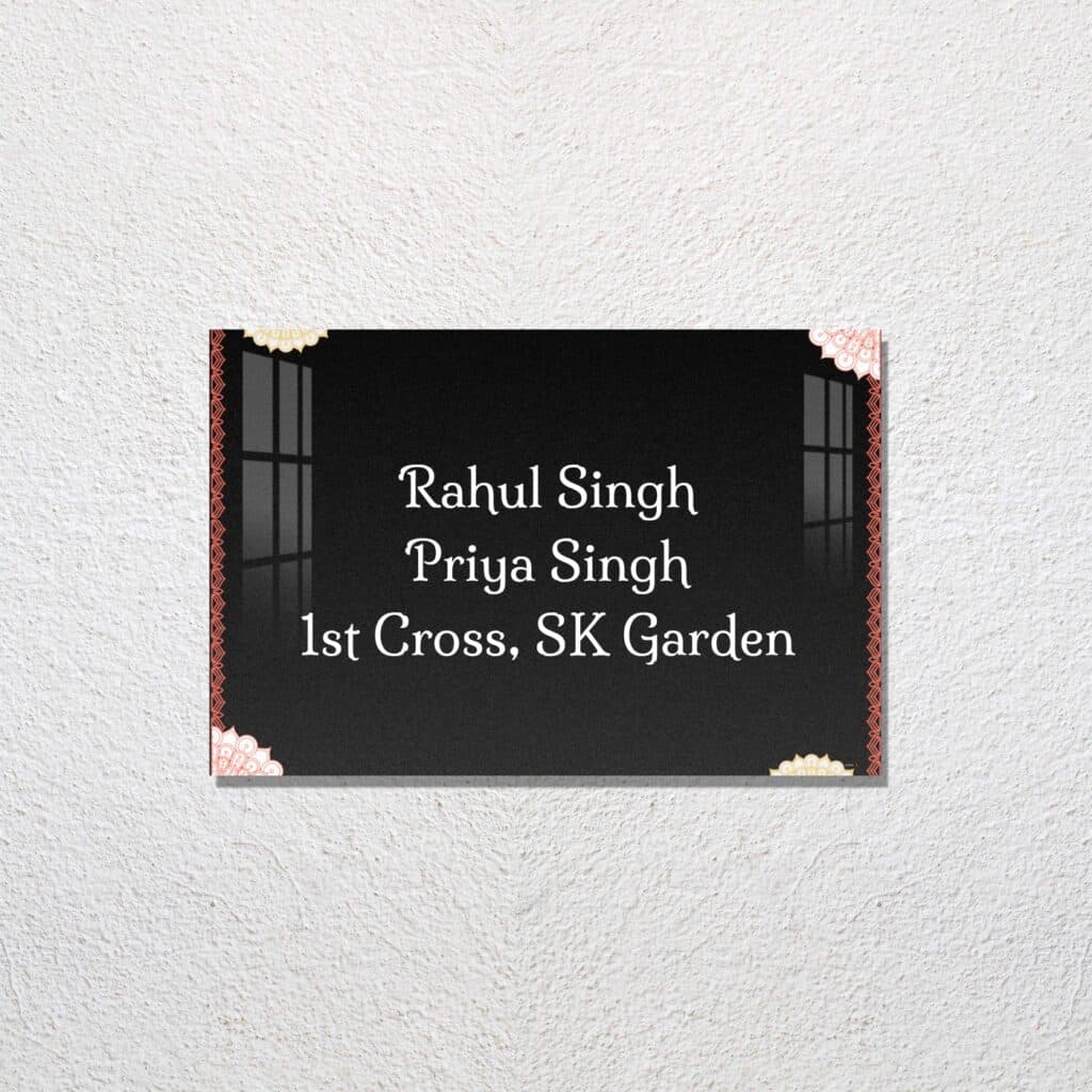 Classic Bloom Name Plate